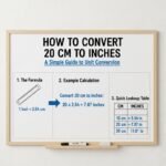 How to Convert 20 cm to Inches
